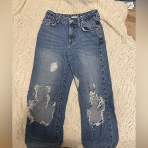 size 25, still in good shape, and didn’t fit my style